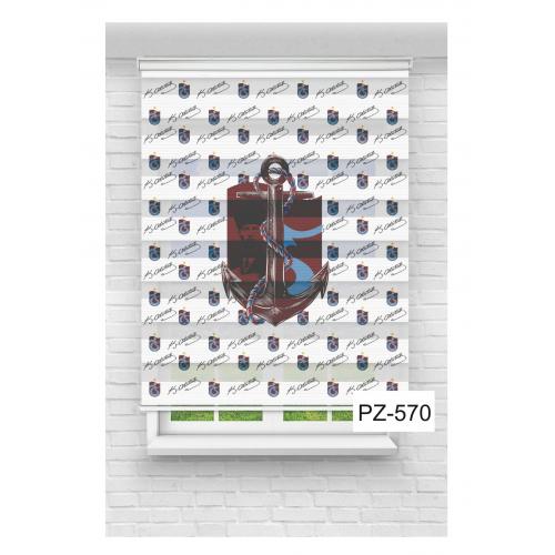 Trabzospor Baskılı Zebra Perde