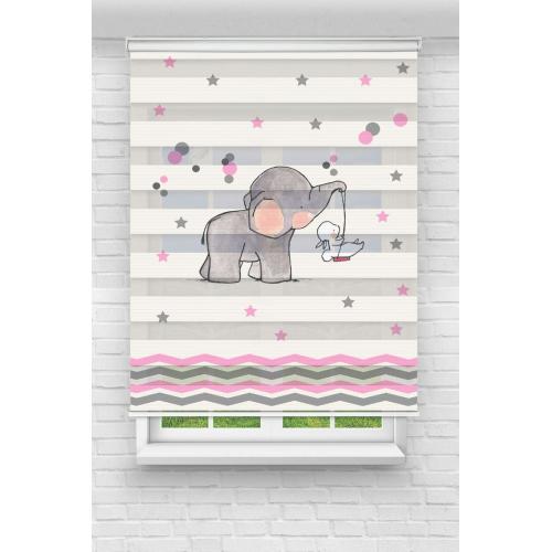 Yavru Fil ve Sevimli Arkadaşı Zebra Perde