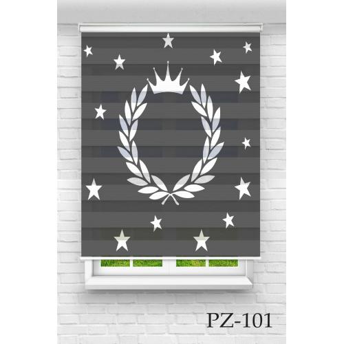 Sarmaşık Taçlı Zebra Perde