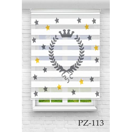 Sarmaşıklı Yıldız 2 Zebra Perde