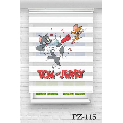 Tom ve Jerry Zebra Perde